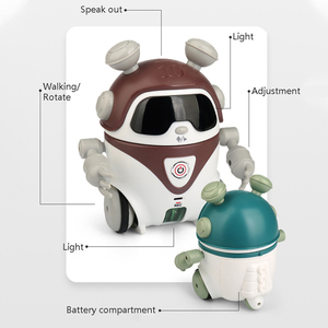新しいデザイン子供の電気インテリジェント早期教育録音音声対話ロボットクールウォーキング回転ロボットおもちゃ - Product Image 4