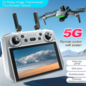 Yeni S155 fırçasız Drone ile 7.2 inç büyük ekran 5G röle üç eksenli Gimbal GPS dönüş uzaktan kumanda kamera ile donatılmış - Product Image 3