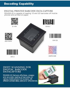 Feste Montage LCD-Anzeige CMOS Mobilgerät Bildschirm Barcode-Leser Handy-Bildschirm QR-Code-Lese modul für die Kiosk-Integration - Product Image 2