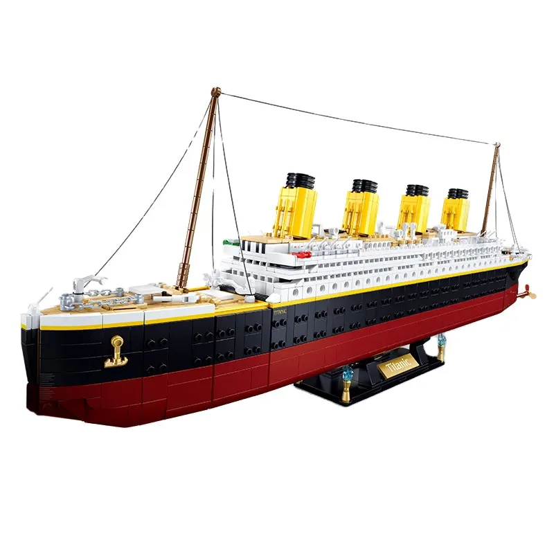 Sluban 99023 Titanic Vintage Cruise Line Montado Blocos de Construção Modelo Puzzle Montagem Tijolos Brinquedos Para Crianças Adult Gift