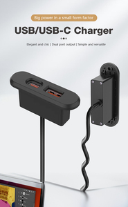 Productos baratos, enchufe de tamaño mini, entrada de CC USB, enchufe de carga USB tipo C de escritorio integrado para muebles - Product Image 4
