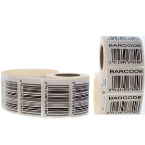 Impresión continua Papel de etiquetado FBA Código QR Etiqueta adhesiva de código de barras personalizada para etiqueta de precio del producto Escaneo Etiqueta de origen SKU - Product Image 1