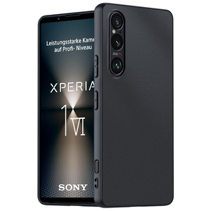 Ultra ince düz deri darbeye dayanıklı telefon kapağı Sony Xperia 1 VI telefon kılıfı için her şey dahil koruyucu