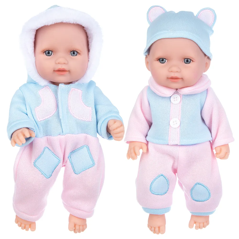 Handmade Doll DIY New baby Dolls Reborn Silico Bathrobre 28cm Born Poupee Boneca Girl Toddler Body Baby Soft Toy