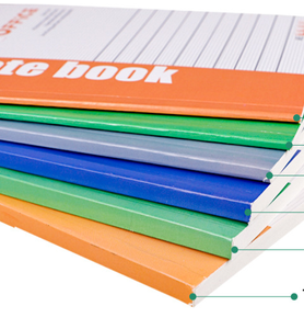 Taccuino per impunture a sella A5 softe in carta da copertina per notebook molto economico per esercizi per studenti scolastici foderati in vari numeri di pagina - Product Image 2