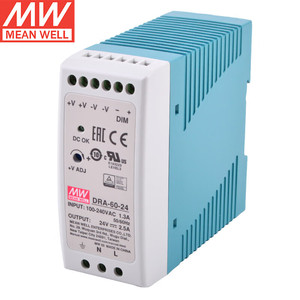 平均DRA-60-24 2.5Aシングル出力AC DC電源24V SMPS LED Industry24V出力電圧オプション220V入力 - Product Image 1