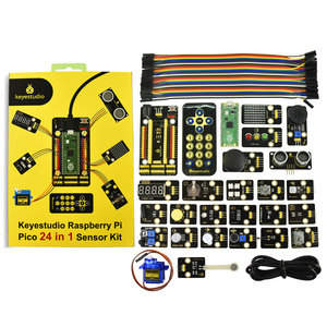 Keyestudio Kit de Aprendizaje de Sensor Raspberry Pi Pico 24 en 1 para Tableros Educativos y Creadores