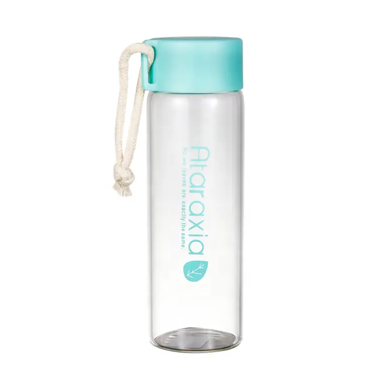 750 ml 500ml 350ml gym minérale sublimation verre voyage bouteille d'eau pour l'eau potable