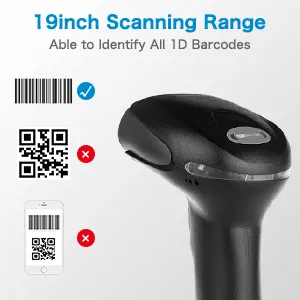 F20 F1900 F18W F16 üretici fiyat G tarama Ccd 2d QR kod el okuyucu barkod tarayıcı ile standı - Product Image 6
