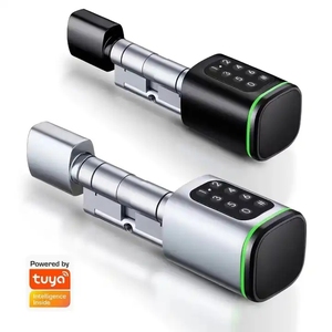 Euro Standard Smart Cylinder With Ttlock Tuya <strong>Blue</strong> Tooth App Adjustable Cylinder Size Electronic Password Card <strong>Key</strong> Smart <strong>Lock</strong> - Product Image 5