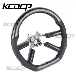 JEEP Wrangler için Fit JL gladyatör JK Alcantara LED karbon Fiber direksiyon