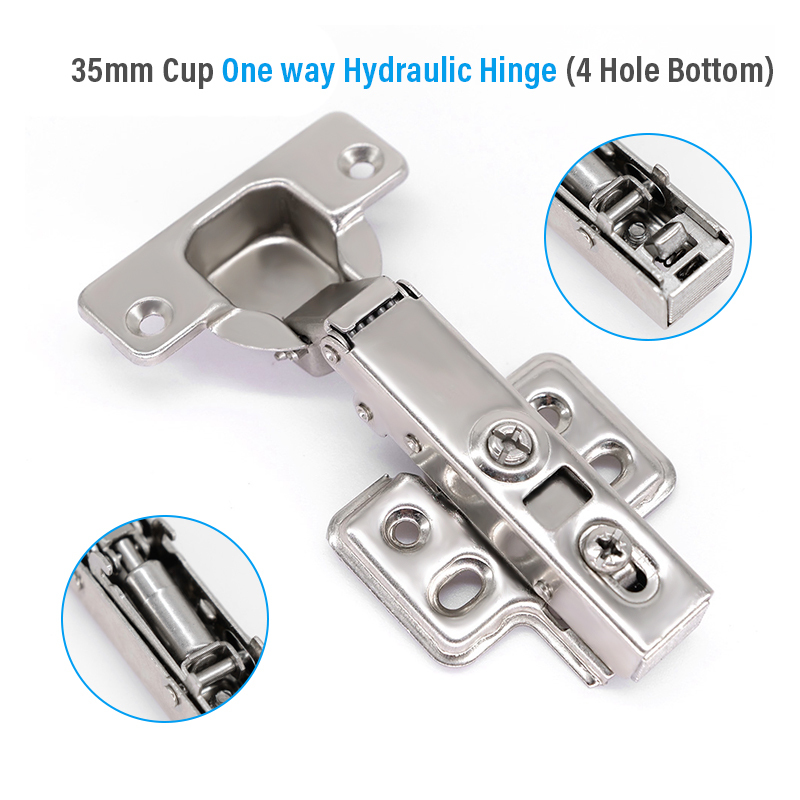 35mm cup one way hydraulic hinge(4 hole bottom)