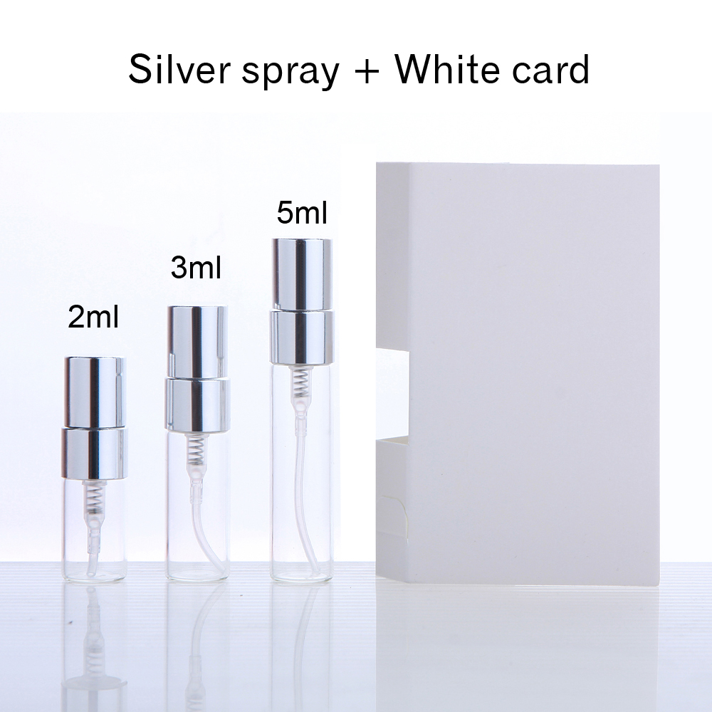Silver Bottle White Card