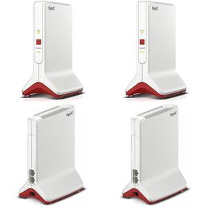 FRITZ!Repeater 6000 <strong>WLAN</strong>-Router Ethernet Tri-Band (2,4 <strong>GHz</strong> / <strong>5</strong> <strong>GHz</strong> / <strong>5</strong> <strong>GHz</strong>) Rot, Wei&szlig; (9659121138) - Product Image 1