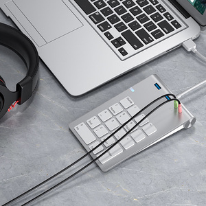 ACASIS有線数値キーパッド18キーミニUSB3.0ハブポータブル財務会計オフィスキーボードラップトップ用テンキー - Product Image 3