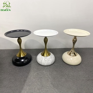 Mesa de centro pequeña multifuncional de diseño de moda para el hogar, mesa auxiliar de bandeja de Metal redonda moderna para pasillo, sala de estar - Product Image 6