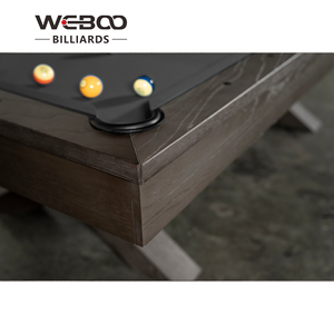 Weboo 3 IN1マルチゲームディナービリヤードテーブルビリヤード台ディナートップと収納機能付きソファベンチ - Product Image 5