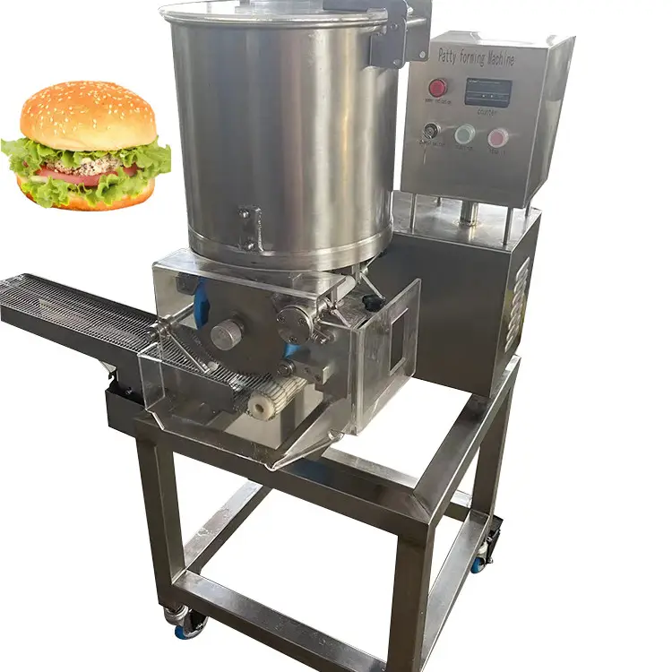 औद्योगिक बर्गर पैटी मशीन चिकन सोने का डला लाइन मांस पाई उपकरण/पैटी बनाने की मशीन