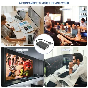 Wavlink USB3.0 to DVI <strong>VGA</strong> Display Adapter 1080P Multiple Monitor Video Adapter Video Card for Multi-screen Mirror Display - Product Image 4