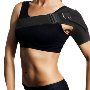 Neoprene vai Cú đúp thể thao có thể điều chỉnh nén vai Cú đúp OEM Logo bảo vệ vai hỗ trợ cho chấn thương - Product Image 6