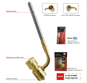Antorcha manual de gas a precio de fábrica para soldar con mapa o punta giratoria de combustible de propano para uso en refrigeración de Plomería - Product Image 2