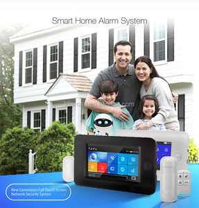 Alta calidad 433 control remoto inalámbrico y con cable GSM hogar seguridad y alarma host - Product Image 3