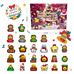 Giáng Sinh Đếm Ngược Vịt <span class=keywords><strong>Advent</strong></span> Lịch Mini Vinyl Phim Hoạt Hình Bức Tượng Đồ Chơi Cho Trẻ Em PVC Chất Liệu Mù Hộp Unisex Sản Xuất Tại Trung Quốc - Product Image 5