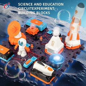 成基diy 3d教育拼盘拼图积木杆玩具电动科学教学积木 - Product Image 5