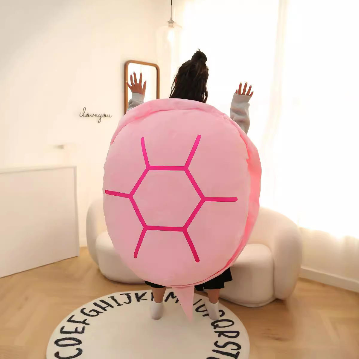 Coquille de tortue rose