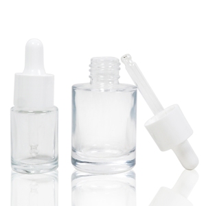 30ml 50ml kozmetik sıvı parfüm konteyneri özelleştirilmiş şeffaf cam şişe özü uçucu yağ şişe