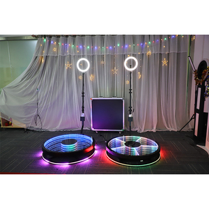 LED ayna cam 360 derece fotoğraf kabini akıllı uzaktan kumanda RGB ışık yavaş hareket dönen 360 fotoğraf kabini - Product Image 2
