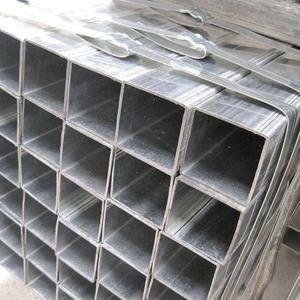 Laminados a frio Pré Galvanizado Tubo De Aço Retangular Quadrado Soldado Tubo De Aço De Casa Pré-fabricada Seção Oca