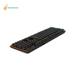 Teclado mecánico RGB para juegos y uso en la oficina retroiluminación Led impermeable Freenman 104 teclas escritorio OEM Gua con cable 100% 104 teclas - Product Image 6