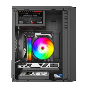 最新デザインファッションコンピューターケースフル強化ガラスパネルフルビューケースDePCゲーミングATX/ゲーマー用マイクロPCキャビネット - Product Image 3