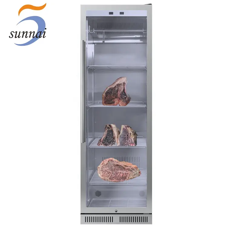 하이 퀄리티 415L 압축기 스테이크 쇠고기 고기 건조 연령 냉장고