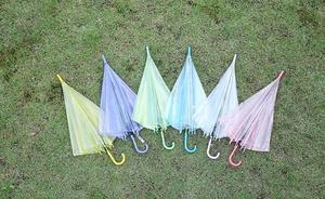 Transparent PVC Long Handle Straight Umbrella Candy-Colored 8 Bone <strong>Rain</strong> <strong>Cover</strong> for Travel Manual Control Clear Sun Protection - Product Image 4