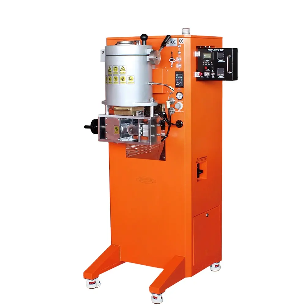 Máquina de fundición a presión continua utilizada para hacer alambre o varilla de hoja de oro o plata