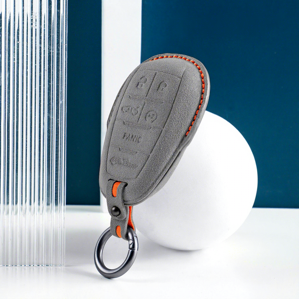 #2938 Dark grey+orange stitching