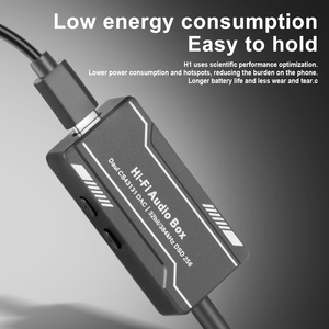 H1 Portable Audio <strong>Decoder</strong> Amplifier Multi Device Compatibility HIFI Sound Quality <strong>Decoder</strong> for Phone <strong>Computer</strong>