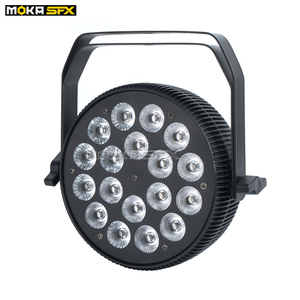 Sıcak satış ultra-ince Model taşınabilir 18x10w 4 in1LED RGBWAU par ses kontrolü ile (siyah) - Product Image 4