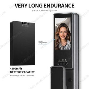Commercio all'ingrosso Tuya Wifi Smart serratura della porta con tastiera elettronica NFC 3D riconoscimento del volto codice digitale della vena di palma serratura della porta di impronte digitali - Product Image 5