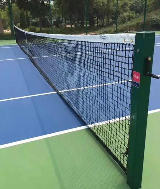 Malla de tenis de polietileno para entrenamiento de tenis, malla de tenis estándar duradera personalizada, a bajo precio, venta directa de fábrica