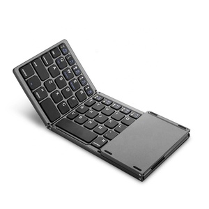 B033 MINI teclado plegable Bluetooth con panel táctil adecuado para IOS/Android/Windows iPad Tablet teclado plegable portátil inalámbrico