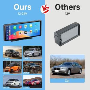 Lo último en 10,26 pulgadas Carplay con sensor de luz Radio estéreo de doble pista inalámbrica Android Auto PND MP5 - Product Image 5