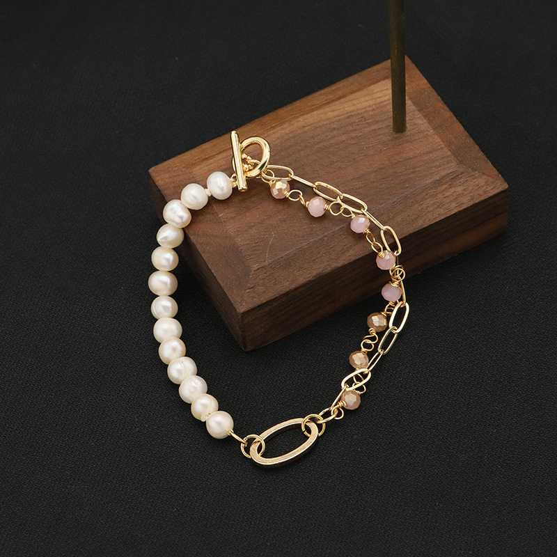GB0204C-15 Pulsera elíptica asimétrica