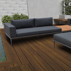 Meilleures ventes de canapés modernes en bois de teck pour l'extérieur avec coussin imperméable, meubles de jardin - Product Image 4