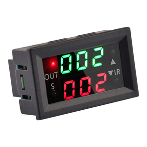 Modulo relè temporizzatore con doppio Display a LED DC 12V T2401-N relè temporizzatore digitale ciclo Timer interruttore modulo di controllo uscita passiva - Product Image 3