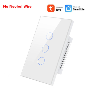 US Standard 1/2/3/4 Gang Typ 120*72MM WiFi-Schalter mit neutraler Wand Glasscheibe ZigBee Network Voice Control Lighting für zu Hause - Product Image 2