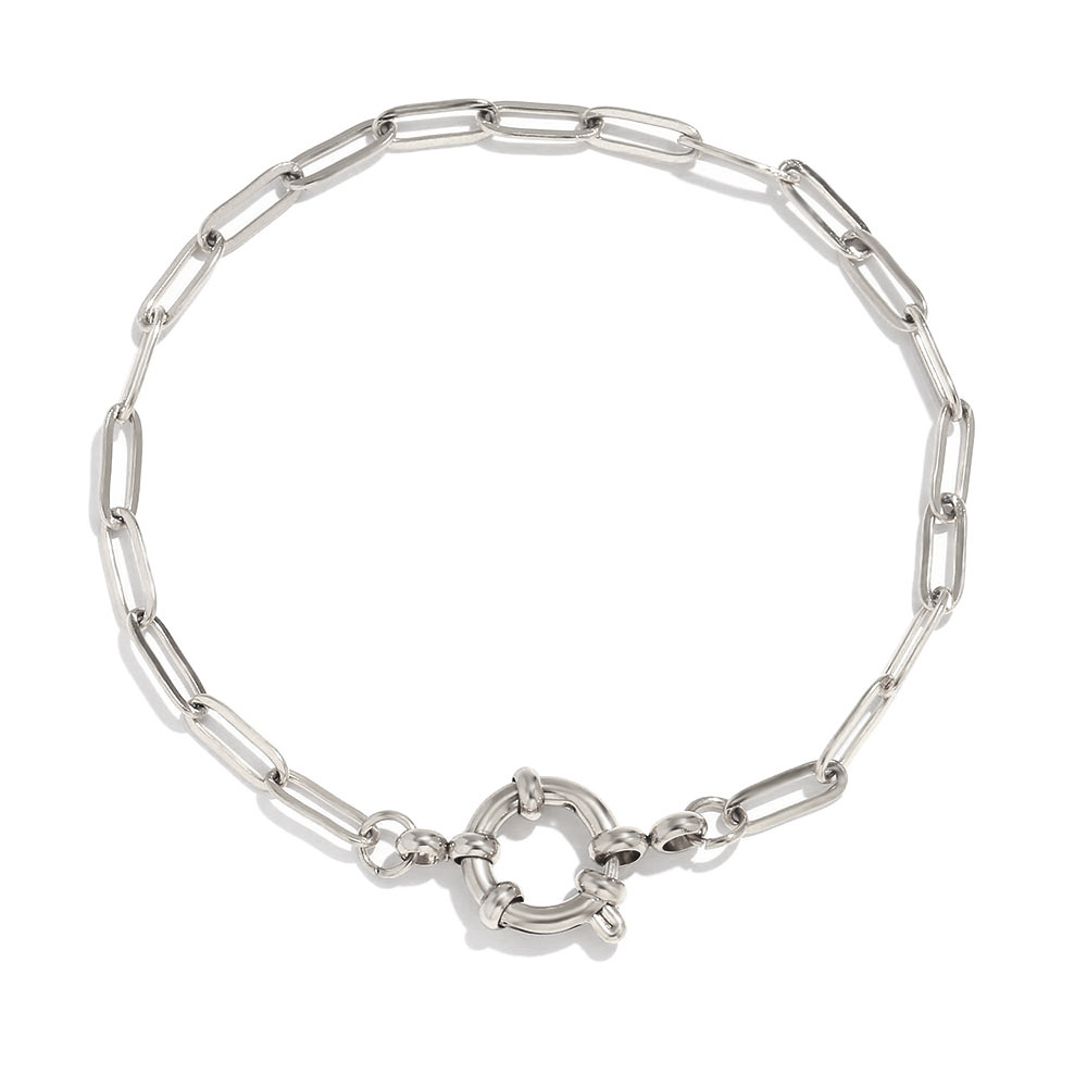 paperclip chain bracelet-SILVER
