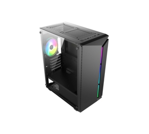 Nuevo diseño de caja de la computadora de juegos Personalizar Precio de fábrica 3 lados de vidrio templado Gamer PC Case ATX PC Gabinete - Product Image 4